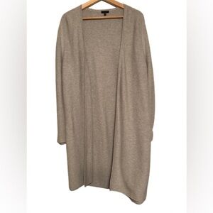 Talbots Soft gray Knit ribbed Sweater Cardigan